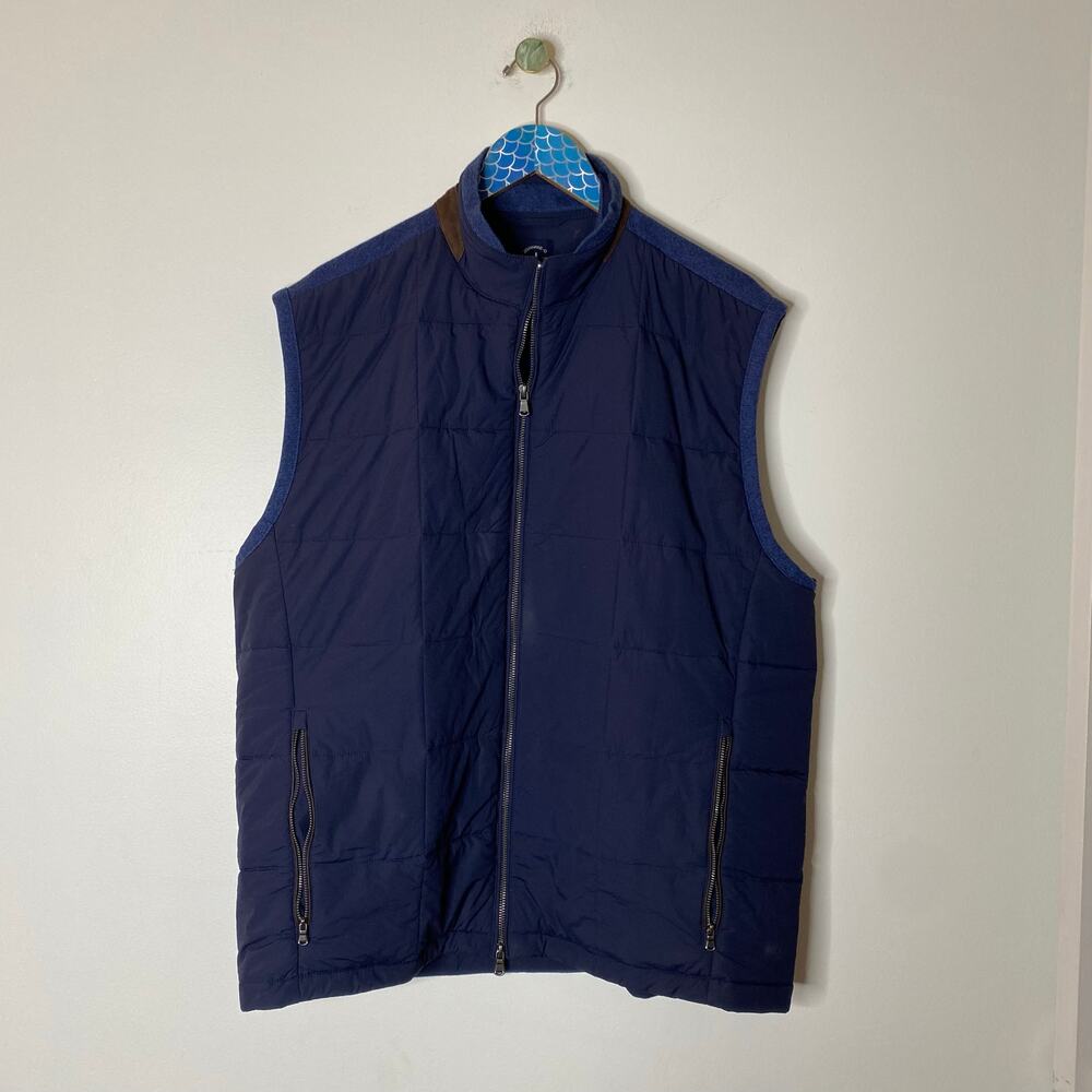 JOHNNIE-O Savard Full Zip Puffer Vest in Twilight Blue Size XL - Picture 11 of 11